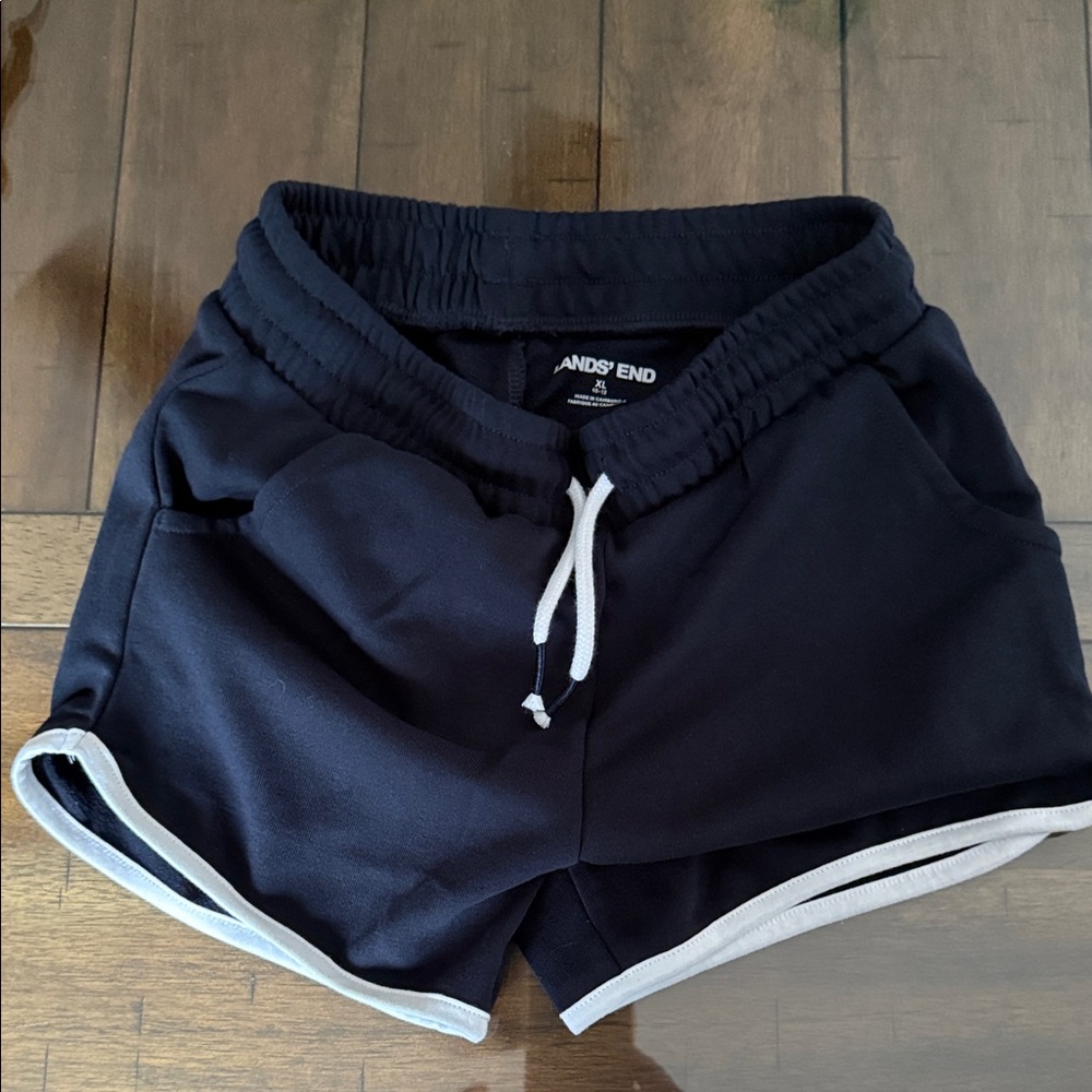 Lands' End Dark Blue Shorts with White Trim Size Kids 10-12 XL